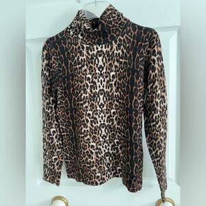 Animal Print Mock Neck Sweater- PXS by Context